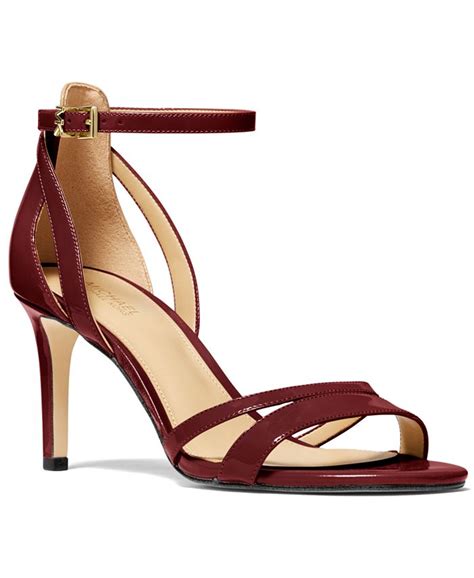 michael michael kors kimberly ankle-strap sandals|kimberly patent sandals.